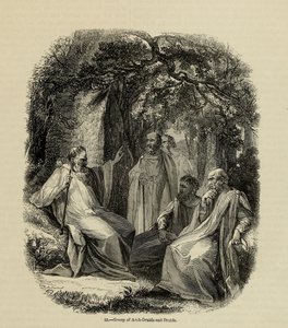 Archdruidák és druidák csoportja Az Old England: A Pitorial Museum, 1845 című könyvből alkotó: Unbekannt