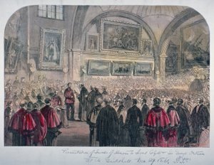 Guildhall Tanácsháza, London City, 1861 alkotó: Unbekannt
