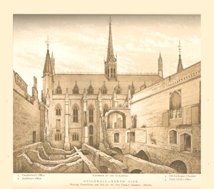 Guildhall North Side, 1882-83, 1886 alkotó: Unbekannt
