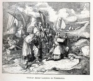 Gustav Adolf partraszállás Pomerániában, 1882 alkotó: Unbekannt