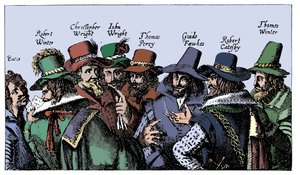 Guy Fawkes és a puskapor-tervezők, 1605 alkotó: Unbekannt