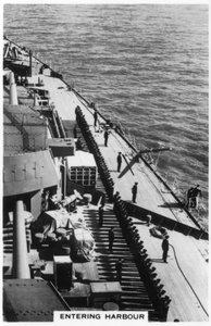 HMS Nelson belép a portsmouthi kikötőbe, 1937 alkotó: Unbekannt