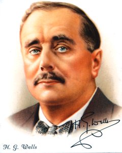H. G. Wells angol író és népszerű történész, 1927 alkotó: Unbekannt