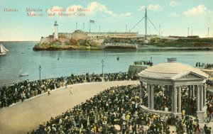 Habana: Malecon és Morro kastély, 1919. alkotó: Unbekannt