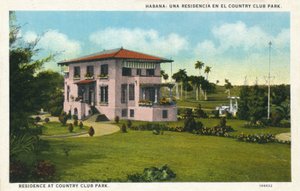 Havanna: Rezidencia a Country Club Parkban. Lakóhely a Country Club Parkban, 1910 alkotó: Unbekannt