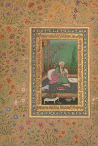 Haji Husain Bukhari, Folio a Shah Jahan albumból, recto: 19. század eleje. alkotó: Unbekannt