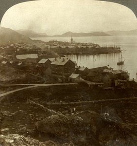 Hammerfest. A világ legészakibb városa – nincs naplemente május 13. és július 29. között, Norvégia, 1905. alkotó: Unbekannt