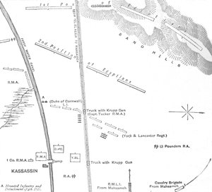 Kézi vázlat a kassassini akcióról, 1882. augusztus 28. alkotó: Unbekannt