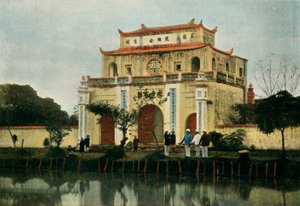 Hanoi. Pagode Du Kinh Luoc, Hanoi. Kinh Luoc pagoda, 1900. alkotó: Unbekannt