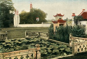 Ha Noi. Brush Pagoda, Hanoi. Cél Thap pagoda, 1900. alkotó: Unbekannt
