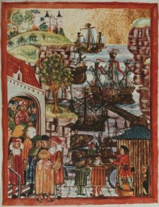 Hansian hajók 1497 / könyvvilágító. alkotó: Unbekannt