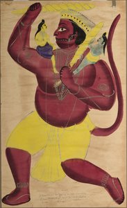 Hanuman, c. 1880. alkotó: Unbekannt