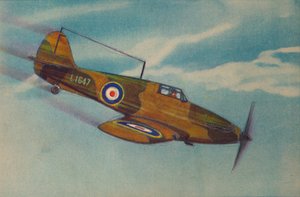 Hawker Hurricane Fighter Monoplane, c1944. alkotó: Unbekannt
