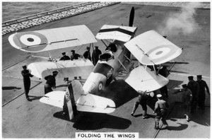 Hawker Osprey a HMS Eagle repülőgép-hordozó fedélzetén, 1937 alkotó: Unbekannt