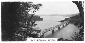 Hawkesbury River, Ausztrália, 1928 alkotó: Unbekannt