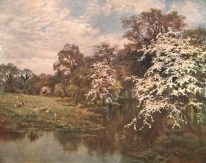Hawthorn Blossoms, c1899, c1902. alkotó: Unbekannt