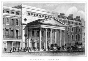 Haymarket Színház, Westminster, London, 19. század alkotó: Unbekannt