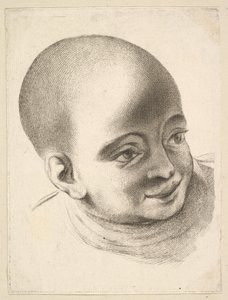 Gyermek feje, Livre de Têtes Gravées dapres F. Boucher et Autres Book of..., 18. század. alkotó: Unbekannt