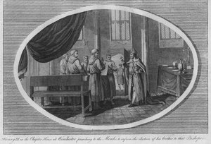 III. Henrik a winchesteri katedrális káptalanházában, 1250 1793 alkotó: Unbekannt