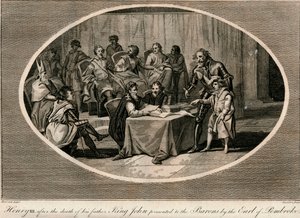 III. Henriket Pembroke grófja ajándékozta a báróknak, 1216 1793 alkotó: Unbekannt