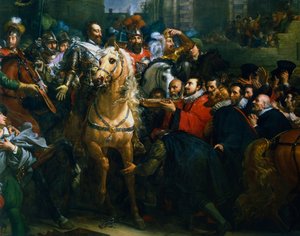 IV. Henrik francia belép Párizsba, 1594. március 22. 19. század alkotó: Unbekannt