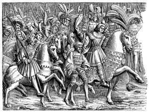 Henrik az aranyszövet mezőjében, 1520, 1870 alkotó: Unbekannt