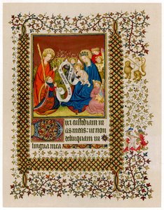 VI. Henrik a Szűz és a Gyermek előtt, 1420 alkotó: Unbekannt