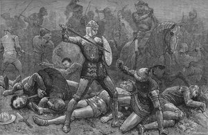 Henry és Alencon Agincourtban, 1415. október 25., 1880 alkotó: Unbekannt