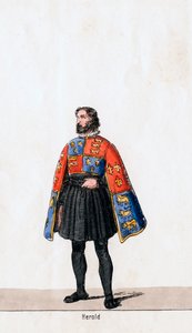 Hírmondó, Shakespeare VIII. Henrik drámájának jelmezterve, XIX alkotó: Unbekannt