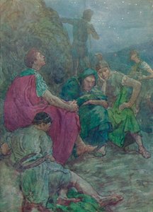 Itt, meredek szikláktól védetten leült pihenni, c1912 1912 alkotó: Unbekannt