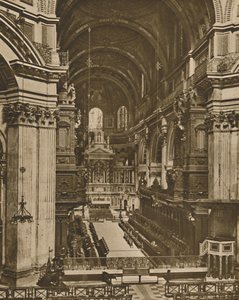 Szent Pál főoltára a kórus hosszú látképén, c1935. alkotó: Unbekannt