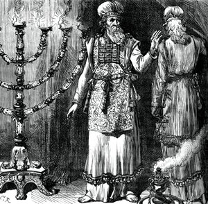 Főpapok az efóddal és a vászonruhákkal, 1880 alkotó: Unbekannt