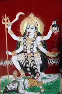 Kali hindu istennő, Katmandu, Nepál alkotó: Unbekannt