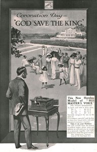 A Masters Voice reklámja, 1911. alkotó: Unbekannt