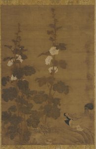 Hollyhocks and Ducks, Ming-dinasztia, 1368-1644. alkotó: Unbekannt