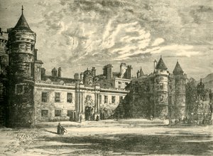 Holyrood-palota, Edinburgh, 1890. alkotó: Unbekannt