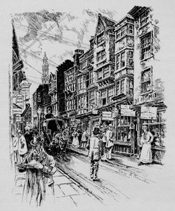 Holywell Street, Westminster, London, 1890 1911 alkotó: Unbekannt