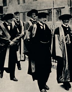 Tiszteletbeli oklevél Oxfordban, 1925, 1945. alkotó: Unbekannt