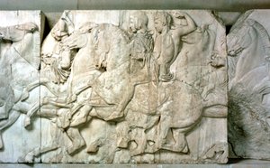 Lovasok a Parthenon frízből, ie 438-432 alkotó: Unbekannt