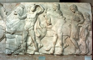 Lovasok a Parthenon frízből, ie 438-432 alkotó: Unbekannt
