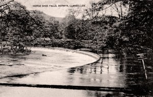 Horseshoe Falls a Dee folyón, Llangollen közelében, Walesben, XX. század eleje alkotó: Unbekannt