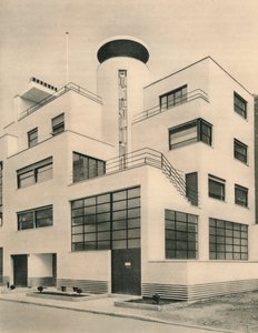 M. M. Joel és Jan Martel szobrászok háza, Rue Mallet-Stevens, Auteuil, 1927 alkotó: Unbekannt