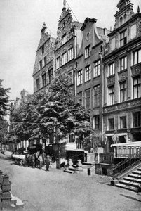 Házak a Brodbankengasse-n, Danzig, 1922 alkotó: Unbekannt
