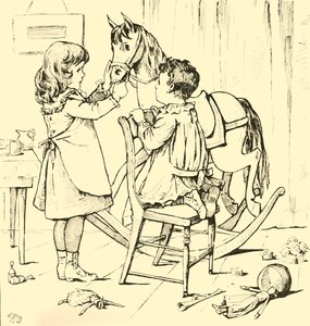 Hogyan ette a hintaló a tortát, 1881. alkotó: Unbekannt