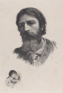 Hubert Herkomer A.R.A. és gyermekei 1879 után. alkotó: Unbekannt