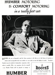 A Humber Motoring a Comfort Motoring egy igazán gyors autóban, 1937-ben alkotó: Unbekannt