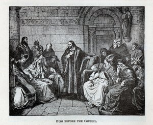 Husz a Tanács előtt, 1882 alkotó: Unbekannt