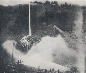 Hidraulikus bányászat, 1923. alkotó: Unbekannt