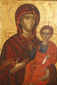 Ikon: Sta Mary Hodigitria (16. század), Berat, Albanie alkotó: Unbekannt