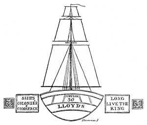 Lloyds világítás, 1809, 1928 alkotó: Unbekannt